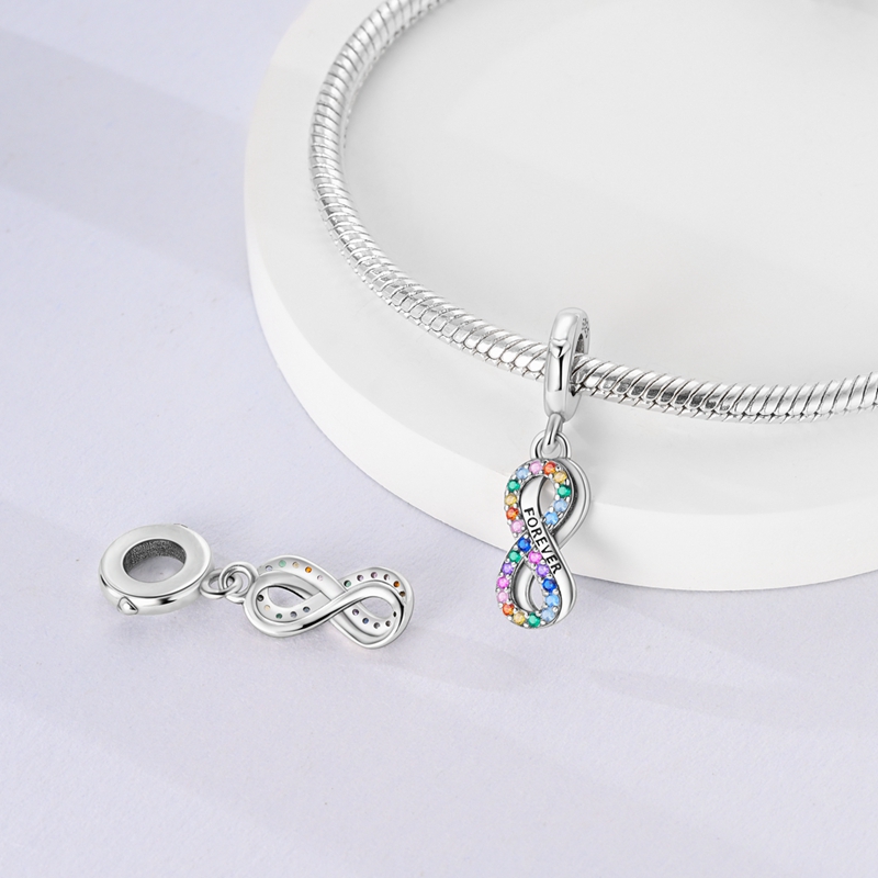 925 Silver Radiant Eternal Love Pendant Charm Bead